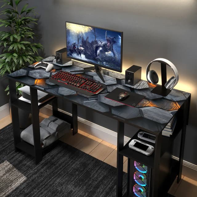 Mesa Gamer Tampo Octogonal